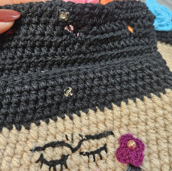 Frida Kahlo Handcrafted Floral Crochet Bag Set - Picture 12 of 16